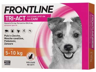 FRONTLINE TRIACT SPOTON PER CANI S  in confezione da 6 pipette    FRONTLINE