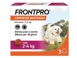 FRONTPRO COMPRESSE MASTICABILI PER CANI KG.24  confezione 3 compresse    FRONTPRO