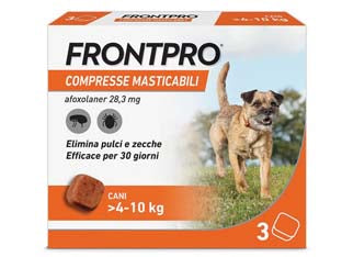 FRONTPRO COMPRESSE MASTICABILI PER CANI KG.410  confezione 3 compresse    FRONTPRO