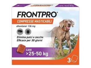 FRONTPRO COMPRESSE MASTICABILI PER CANI KG.2550  confezione 3 compresse    FRONTPRO