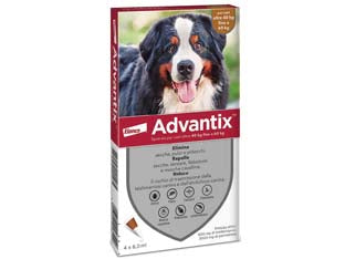 ANTIPARASSITARIO ADVANTIX PER CANI OLTRE KG.40  in conf. da 4 pipette SPOTON    ADVANTIX