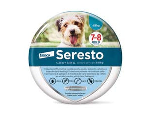 COLLARE SERESTO CONTRO PULCI E ZECCHE CANI FINO A 8 KG.    SERESTO