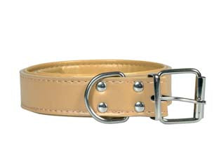 COLLARE PER CANI FINTO CUOIO IMBOTTITO- - cm.46x2 - 5 pezzi IL CAMPO