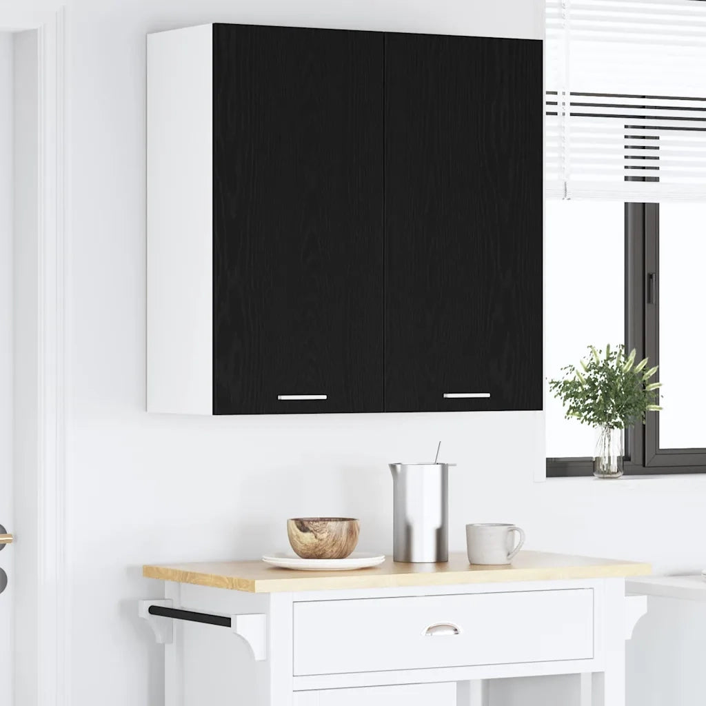 Armadio pensile Rovere Nero 80 x 31 x 80 cm Legno multistrato 884283