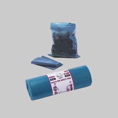 SACCHI PER RIFIUTI EDILI BLU 50x80 cm - Rot. 10 strappi in blister