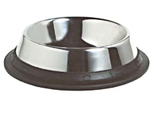 CIOTOLE IN ACCIAIO INOX PER CANI  cm.19x4,5h. capienza lt.0,50
