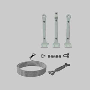 KIT LINEE VITA BASE DUE PENDENZE Fune 16 mt