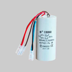 CONDENSATORE DI RICAMBIO PER 'TIRATUTTO' Mod. 200 - 22 - 6 mf +- 5% - L'EUROPEA
