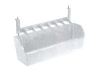 MANGIATOIA ANTISPRECO CON FERRI CM.20X6X4 PER GABBIA UCCELLI- - cm.20x6X4h. - 5 pezzi