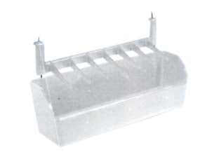 MANGIATOIA ANTISPRECO CON FERRI CM.20X6X4 PER GABBIA UCCELLI- - cm.20x6X4h. - 5 pezzi