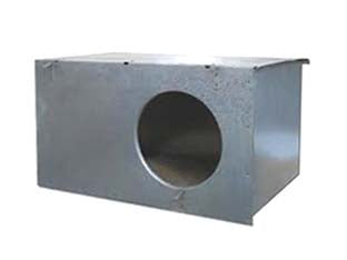 NIDO CONIGLIO CHIUSO PER GABBIA LUSSO  mm.470x240h.