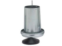 MANGIATOIA TRAMOGGIA IN LAMIERA CON COPERCHIO PER POLLI- - Kg. 18 - 2 pezzi