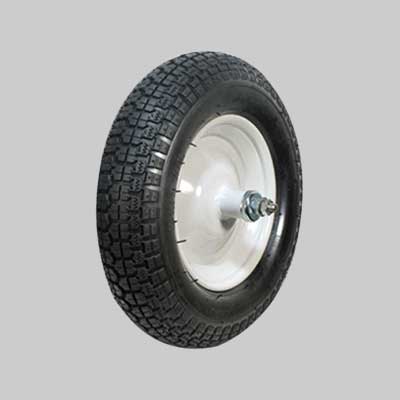 RUOTA CARRIOLA PNEUMATICA IDEAL STAR mozzo 110 mm - asse corto 170 mm - IDEAL STAR