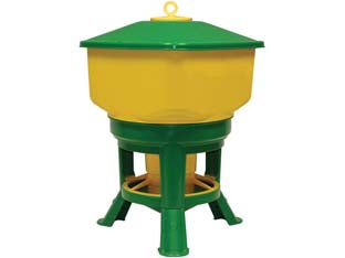 MANGIATORIA PER POLLI KUBIC PREMIUM LT.30  lt.30 di capienza ø cm.40x57h.    NOVITAL