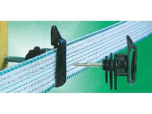 ISOLATORE ELETTRORECINZIONE CON VITE LEGNO PER FETTUCCIA - 25 pezzi KERBL