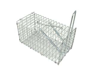 TRAPPOLE NORMALI A GALLERIA PER TOPI IN ACCIAIO ZINCATO- - cm.20x10x10h. - 2 pezzi IL CAMPO