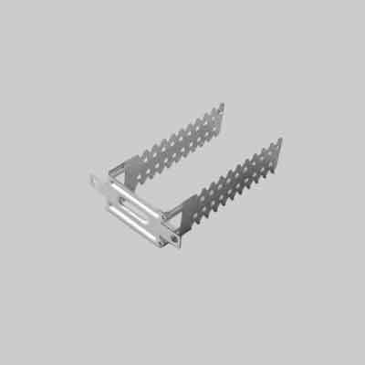 STAFFA UNIVERSALE PER PROFILI A PARETE 50 mm - Spess. 0,8 mm - 100 pezzi- AKIFIX