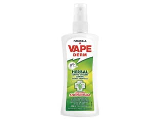 LOZIONE ANTIPUNTURA DERM 100% ORIGINE VEGETALE- - flacone spray ml.100 - 12 pezzi VAPE