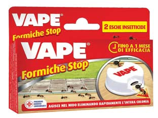 ESCA INSETTICIDA PER FORMICHE- conf. da pz.2 - 12 pezzi VAPE