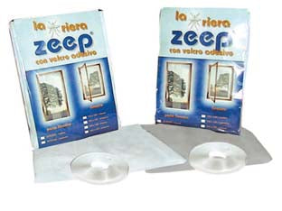 ZANZARIERA IN FIBRA CON VELCRO- Colore grigio - cm.75x2pz.-240h. per portafinestra - 5 blister VETTE