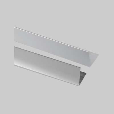 PROFILO PER RIVESTIMENTI ANGOLARI 25x25x1 mm - Satinato - barra 2 mt 853 - 10 metrilineari- ARCANSAS