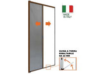 ZANZARIERA A RULLO LATERALE STRUTTURA IN ALLUMINIO COLORE MARRONE  cm.160x250h.    SANGIORGIO