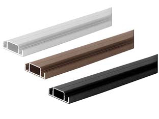 PROFILO TRAVERSO IN ALLUMINIO X ZANZARIERA LINEA B- - cm.2.6x1x200 marrone RAL8017 - 2 pezzi SANGIORGIO