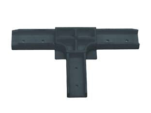 TEE PLASTICA PER PROFILO ZANZARIERA LINEA B- - nero - 40 pezzi SANGIORGIO