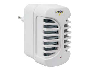 STERMINATORE MINI CON LUCE A LED PER ZANZARE  mm.55x65x95h.    SYNTESY