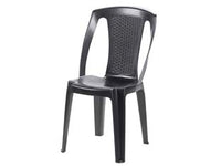 SEDIA IN PE RATTAN PROCIDA ANTRACITE  cm.46x53x86h.  peso kg.2,9