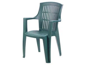 POLTRONA DA GIARDINO ARPA VERDE  cm.60x62x89h.  peso kg.3,5