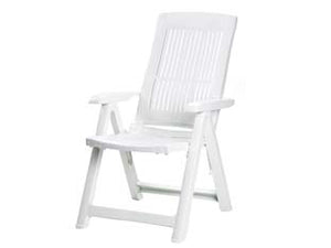 POLTRONA DA GIARDINO TAMPA BIANCA  cm.60x61x109h.  peso kg.6