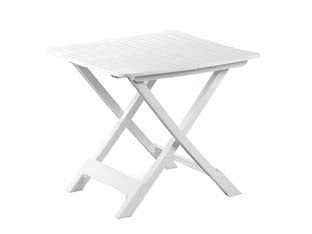 TAVOLO DA GIARDINO PIEGHEVOLE TEVERE BIANCO CM.79X72X70H.  cm.79x72x70h.  peso kg.7,3