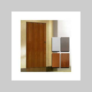 PORTA A SOFFIETTO EFFETTO LEGNO 82x214 cm - Col. Ciliegio
