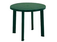 TAVOLO DA GIARDINO TONDO VERDE CM.90X72H.  ø cm.90x72h.  peso kg.6,3