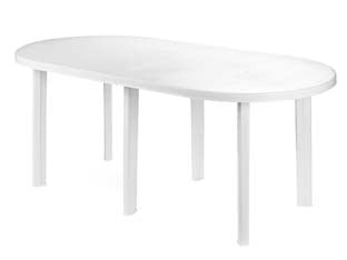 TAVOLO DA GIARDINO TAVOLO 180 BIANCO CM.181X90X72H.  cm.181x90x72h.  peso kg.13,4