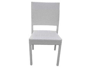 SEDIA DA GIARDINO IN PERATTAN  cm.47,5x57x91h.  colore bianco    VETTE