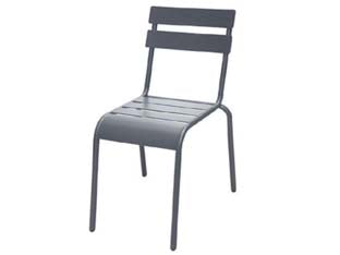 SEDIA IN ACCIAIO MODELLO LONDRA COLORE ANTRACITE  cm.56,5x45,5x81h.    VETTE