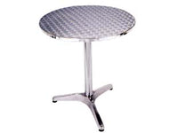 TAVOLO TONDO ONE TOP IN ALLUMINIO  ø cm.60x70h.    VETTE