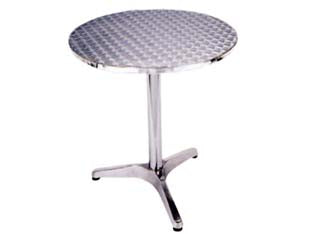 TAVOLO TONDO ONE TOP IN ALLUMINIO  ø cm.60x70h.    VETTE