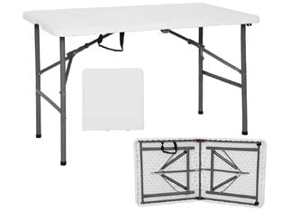 TAVOLO BIRRERIA PIEGHEVOLE IN HDPE CM.122X60X74H.  chiuso cm.62x62x8h.    VETTE