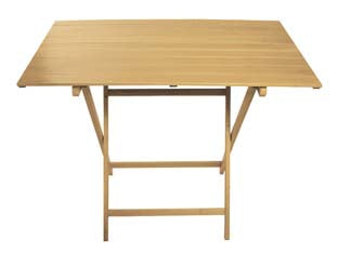 TAVOLO PICNIC SINGOLO IN LEGNO COLORE NATURALE  cm.60x80x75h