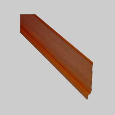 BATTISCOPA IN PVC 70x9 mm - nero - barra 2 mt - 10 pezzi