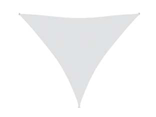VELA OMBREGGIANTE HDPE TRIANGOLARE BIANCA  mt.3x3x3    VETTE