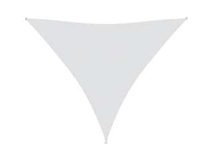 VELA OMBREGGIANTE HDPE TRIANGOLARE BIANCA  mt.5x5x5    VETTE