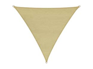 VELA OMBREGGIANTE HDPE TRIANGOLARE BEIGE  mt.3,6x3,6x3,6    VETTE
