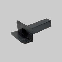 BOCCHETTONE DI SCARICO ANGOLARE QUADRO mm 100x100x410h