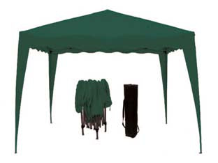 GAZEBO RIPIEGABILE VERDE  cm.300x300x270h.    VETTE