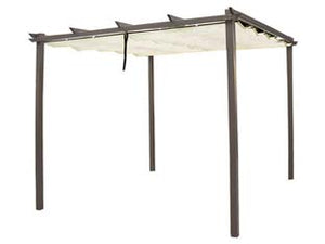 GAZEBO IN METALLO CON TETTO SCORREVOLE  dimensioni: mt.3x3x2,2h.    VETTE