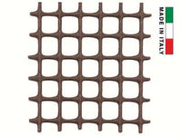 RETE IN PLASTICA QUADRA MARRONE MM.10X10- - maglia mm.10x10, altezza cm.100 - 1 rotolo T-REX